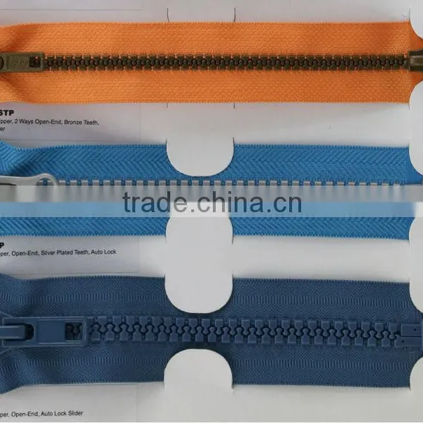 Crystal Water Color Polyester Open End Zipper photo-5