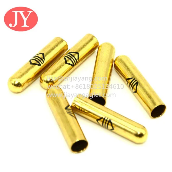 the Brass Shoelace Aglet Custom Metal Shoelace Aglet Tips Flat Lace Shoelace With Printing Logo Aglet photo-2