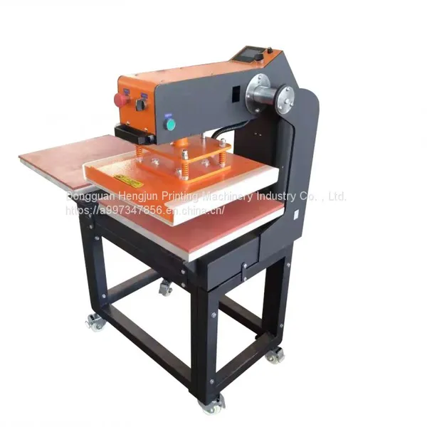 Hengjun Adjustable Garment Heat Transfer Printing Machine Pneumatic Sleeve Garment Hot Stamping Machine U Type Vertical Pressing Drill T - Shirt Printing Machine photo-5