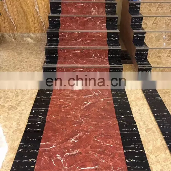 Marble Glazed Finish Stair Tiles,Ceramic Anti Slip Stepping Stairs Flooring Tiles photo-3