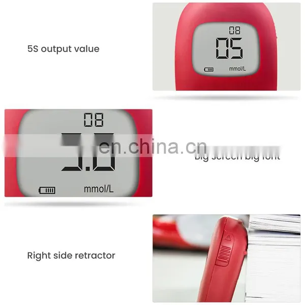 Diabetes Digital Glucometro Blood Gluco Meter,Blood Sugar Monitor Kit Blood Glucose Testing Machine photo-2