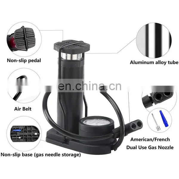 Foot High Pressure Pump Mini Portable Electric Car Bicycle Motorcycle Car Household Pedal Air Pump photo-5