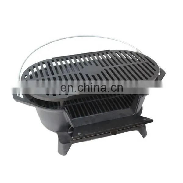 Manufacturer Outdoor Camping Argentine Cast Iron Oval Smoker Charcoal Bbq Grill photo-4