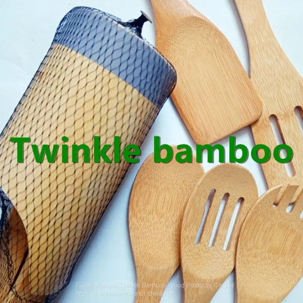 Bamboo Utensils With Bambu Holder Wholesale Bambu Holder for Storage photo-5