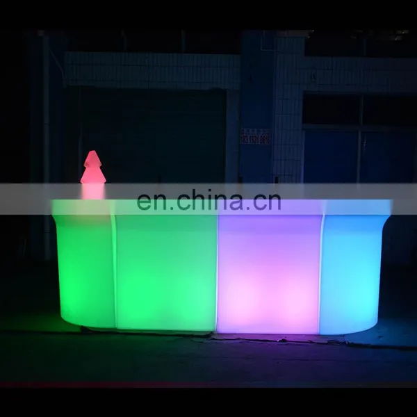 Bar And Pub Furniture Style Illuminated Led Bar Counter for Sale LED Light Sofa Mobile Bar photo-3