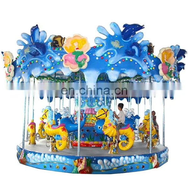 China Manufacturer 16 Seats China Fairground Attractions Theme Park Carousel on Sale photo-4