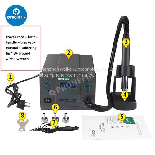 Quick 861X Hot Air Gun Intelligent Digital Display BGA Desoldering Rework Station photo-2