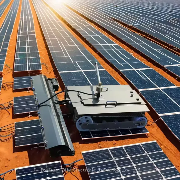Professional Factory Wireless Remote Control Automatic Solar Panel Clean Solar Module Cleaning Robot