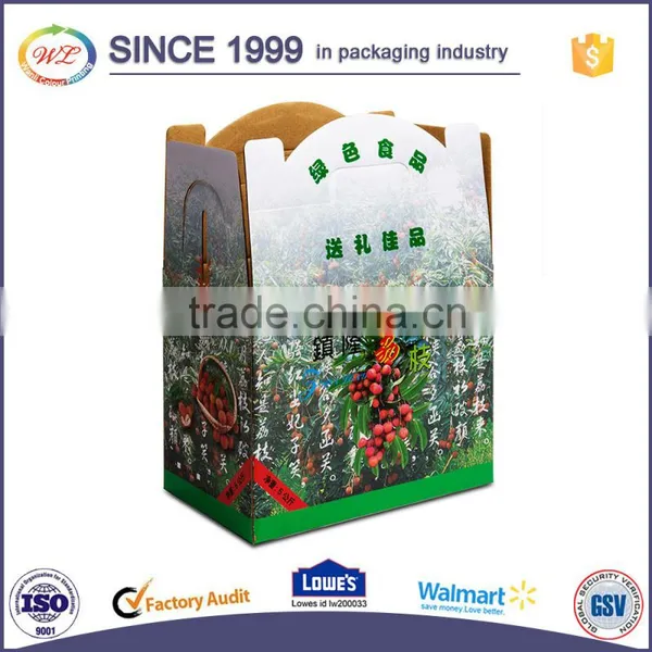 Full Color Printed Rectangle Folding Design Big Size Cardboard Box for Fruit photo-5