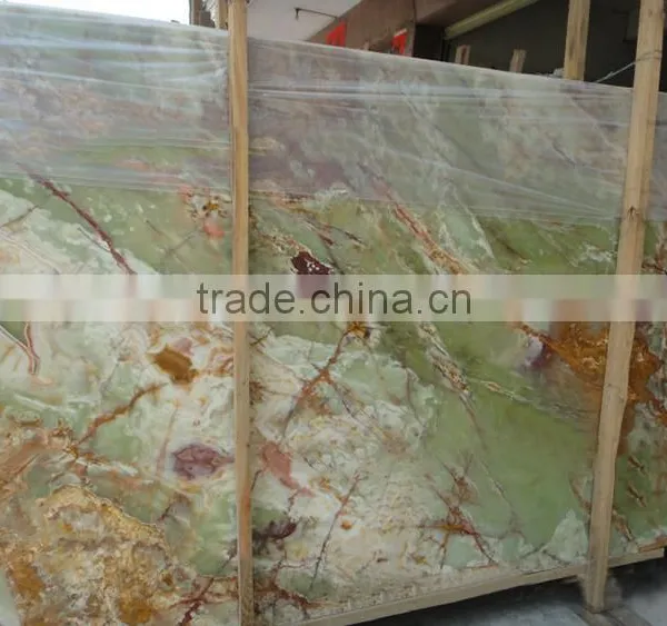 Factory Supply Well Polished Luxury Green Onyx Slabs photo-4
