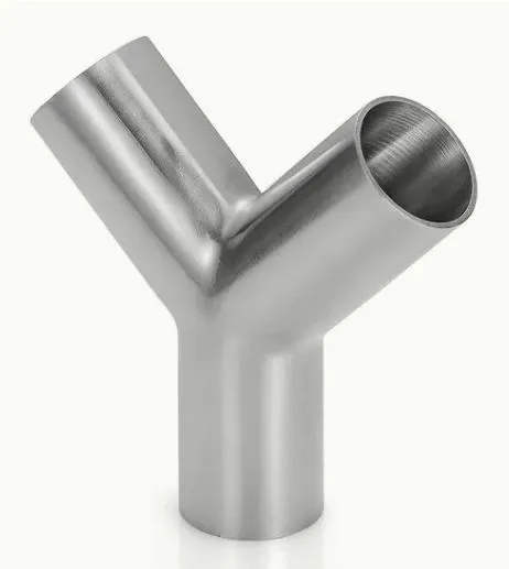 304 316L Stainless Steel Welding Hygienic Sanitary 3 Way Tee Y Type Pipe Fitting photo-2