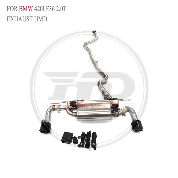 HMD SS304 Exhaust Catback for BMW 320i 420i F30 F36/ 320I G20/320i 330i G20/420i F36 Muffler With Valve For Cars Whatsapp+86 18946955156 photo-5