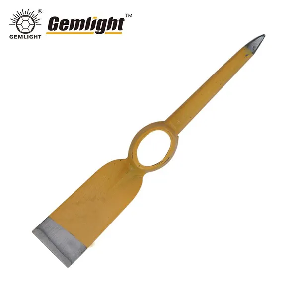 Durable Pickaxe with Solid Hardwood Handle for Mining Farming Digging and Industrial Construction Use