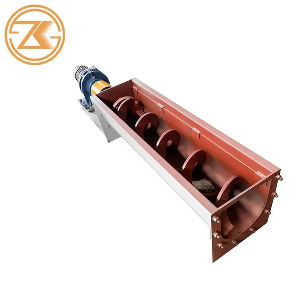 Fully Sealed U Type Spiral Screw Conveyor Anti-block Ash Conveying Machine Carbon Steel CE Certified photo-3