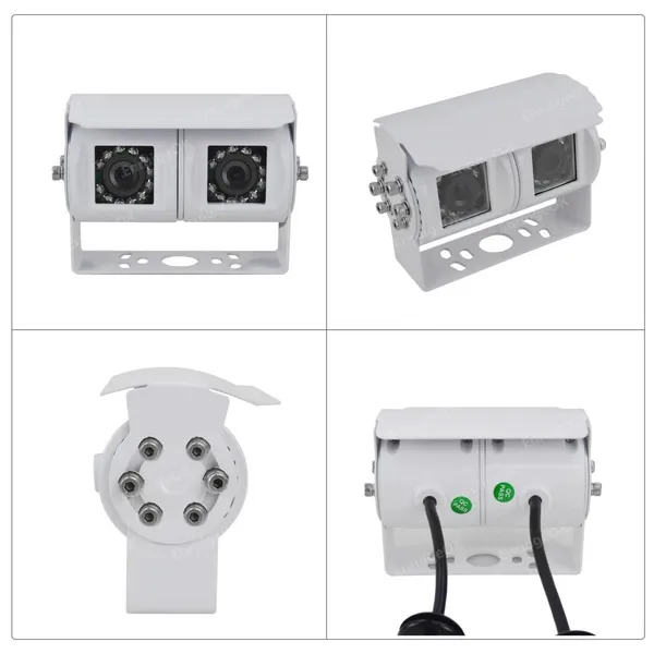 EnruigeOK Dual Lens Rear View Reversing Backup Camera for Motorhomes Bus IR Night Vision photo-4