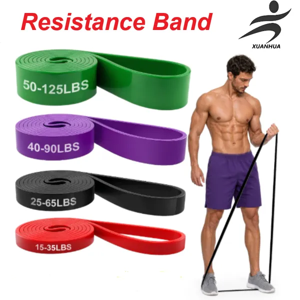 Fitness Resistance Band Yoga Aid Circle Tension Band TPE Elastic String Fitness Training Shoulder Back Hip