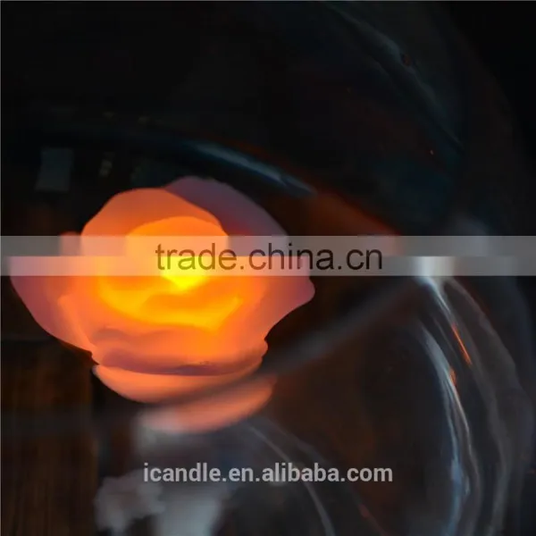 Color Changing Flower Shape Water Floating Led Candle photo-2