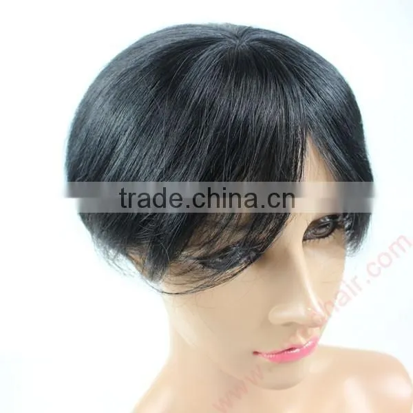 Natural Looking 100% Human Hair Mesh Men's Toupee photo-6