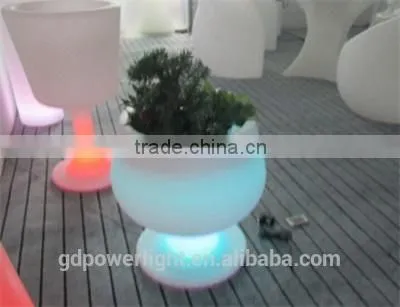 New PE Plastic Flowerpot With LED Light 4151D photo-6