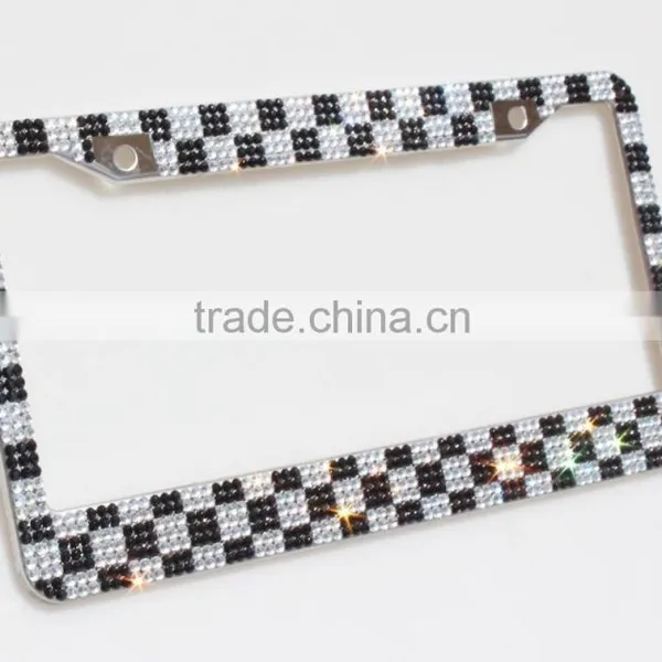 Bling Diamond License Plate Frame Custom photo-2