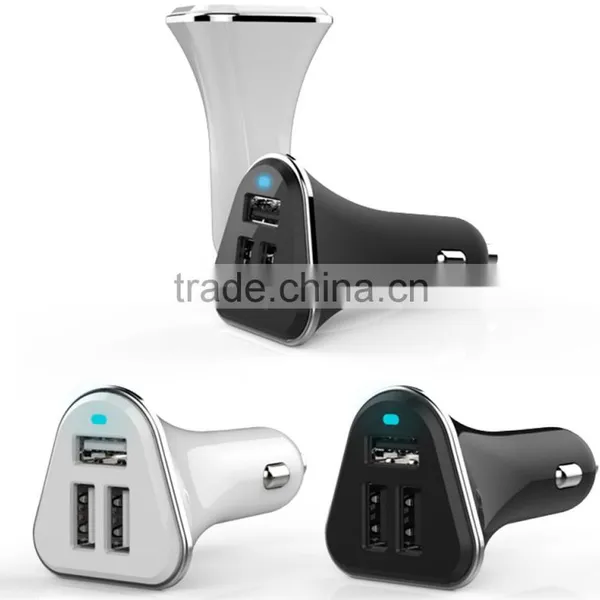 (110125) Multipurpose Colorful Dual USB Car Charger for IPad and Smart Phone photo-2