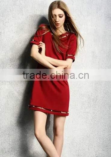 Fashion Office Lady Maxi Beaded Dress photo-5