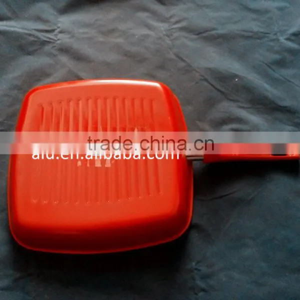 Aluminum Nonstick Frying Pan Ceramic Coating Grill Pan photo-2