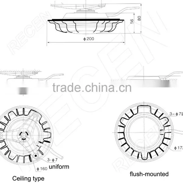 5*3W IP65 OEM/ODM China Supplier LED Source Low Dome Lamp RGFL213 photo-2
