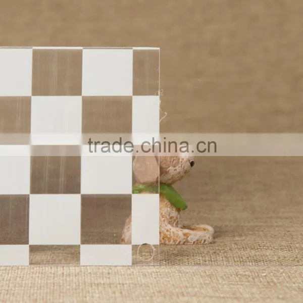 Square Design Window Decorative Self Adhesive Glass Decorative Window Film photo-5