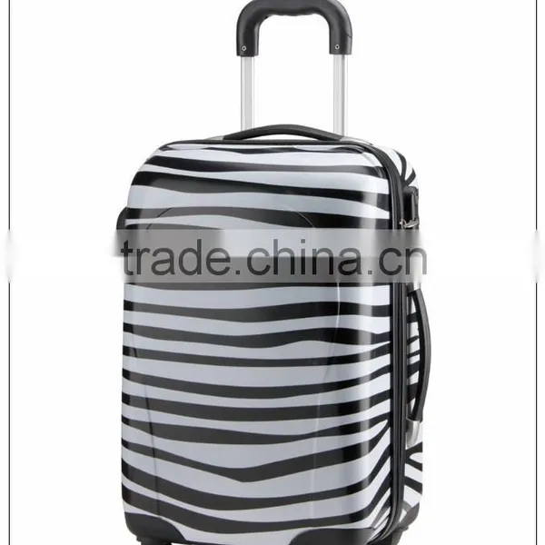 2015 NEW Arrivel PC Suitcase Zebra Printing /pc Luggage/Frame Luggage/Kids Luggage/Cabin Size Suitcase