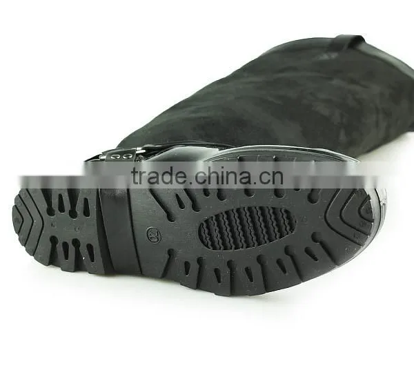 Fashion High Quality Black Wholesale Women Winter Rain Boots Rubber Supplier photo-2