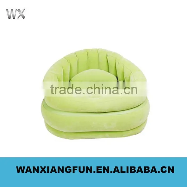 Blue Flocked Inflatable Sofa, Inflatable Chair, Inflatable Air Sofa photo-4