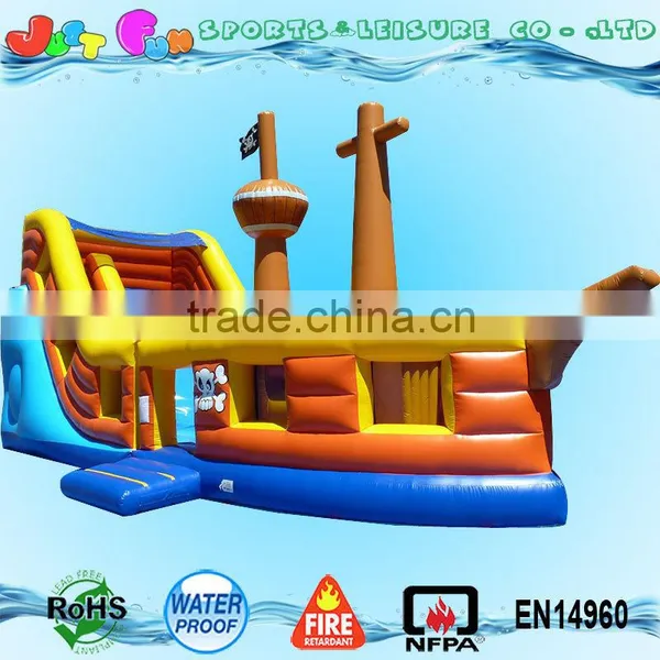 Kids Outdoor 3d Giant Inflatable Pirate Ship Slide photo-2