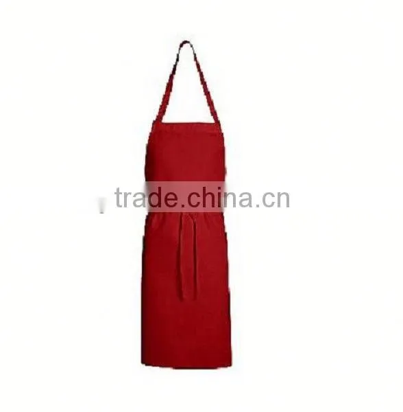 2014 New Product Cheap Promotional Soft Chef Works Bib Aprons