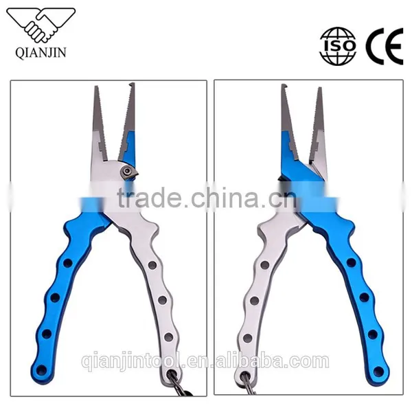 QJS-FP1 Hot Sale Fishing Tackle Aluminium Fishing Plier Chinese Fishing Tackle Tool Kit photo-3