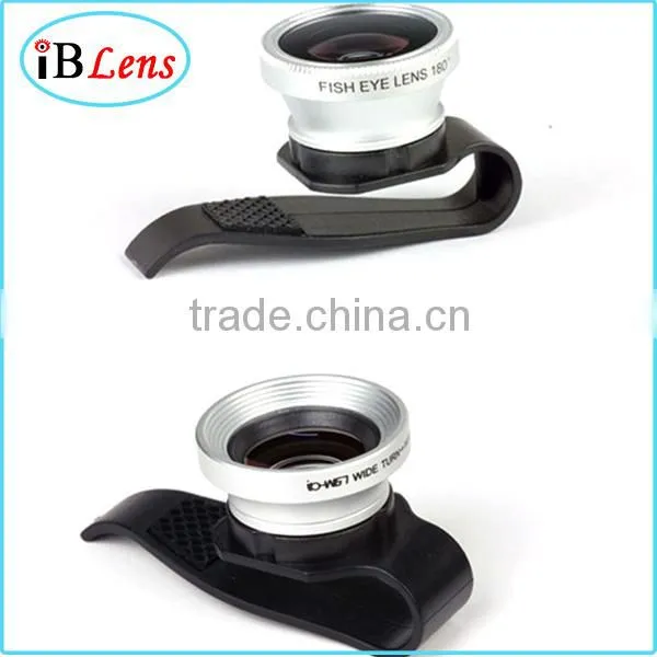 Hot sell 2015 new products!Fisheye Macro Wide Angle Universal Clip 3 in 1 Camera Lens For Mobile Phone