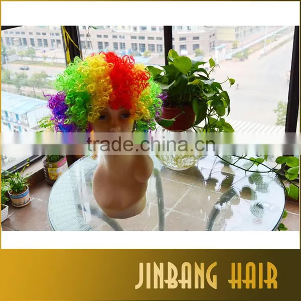 New Premium 2016 Wholesale Products Cosplay Wig Costume Ball Colorful Wig the World Cup Fans Wig photo-2