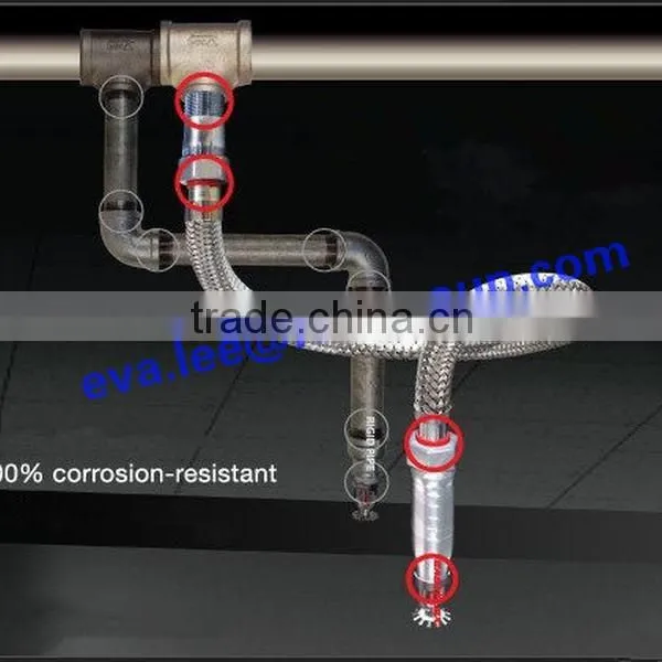 Stainless Steel Flexible Fire Hose With SS Braid for Fire Protection System