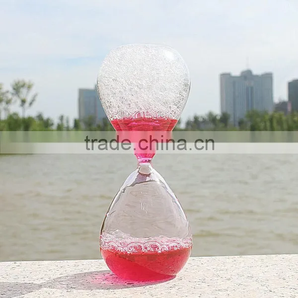 2014 Hot Sale Liquid Timer Bubble /Hourglass With Bubble