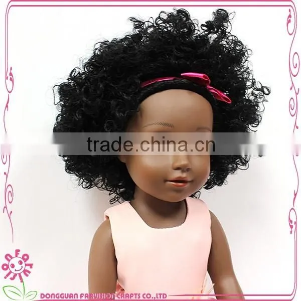 Top Sale 18 Inch Black Baby Doll With Afro Hair photo-6