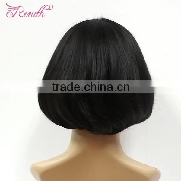 2015 Hot Sale Cheap Synthetic Hair Black Short Bob Wigs photo-2