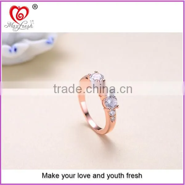 New Arrival Gold Weedng Zircon Rings Fashion Lover Zircon Rings With Factory Price