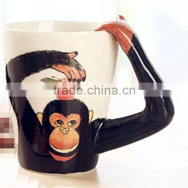 Cow 3D Creative Mug, Deer, Dog, Zebra, Horse, Chimpanzee, Elephant, Camel, Giraffe, Ji Wawa, Satsuma Mug photo-3