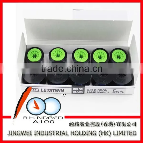 Compatible Black Max Ink Ribbon LM-IR300B 12mm*50m For Lm-370a Lm-370e Lm-380a Lm-380e Lm-390a MAX LETATWIN Cable Marker ID