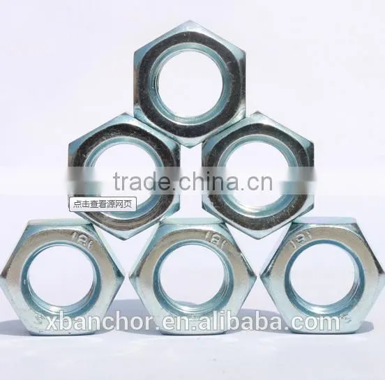 Din934 4.8grade Nut M22 With Zinc Palted Fastener Made in Hebei Handan photo-2