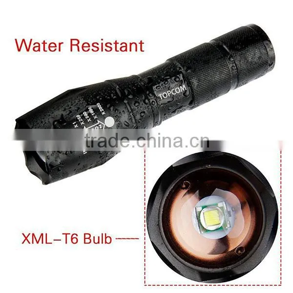 2000 Lumen Handheld Flashlight LED XML T6 Water Resistant Camping Torch Adjustable Focus Zoom Tactical Flashlight Quality Choice Mo photo-2