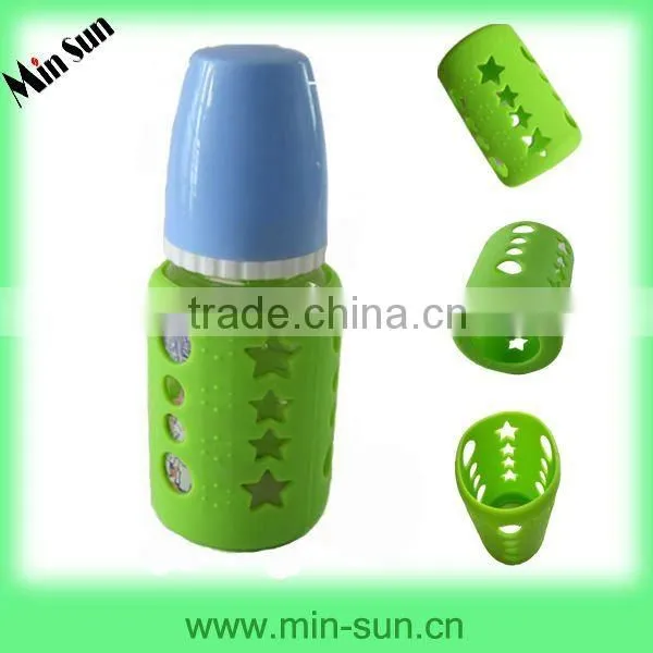 Heat Insulated Silicon Baby Bottle Cover/Bottle Holder