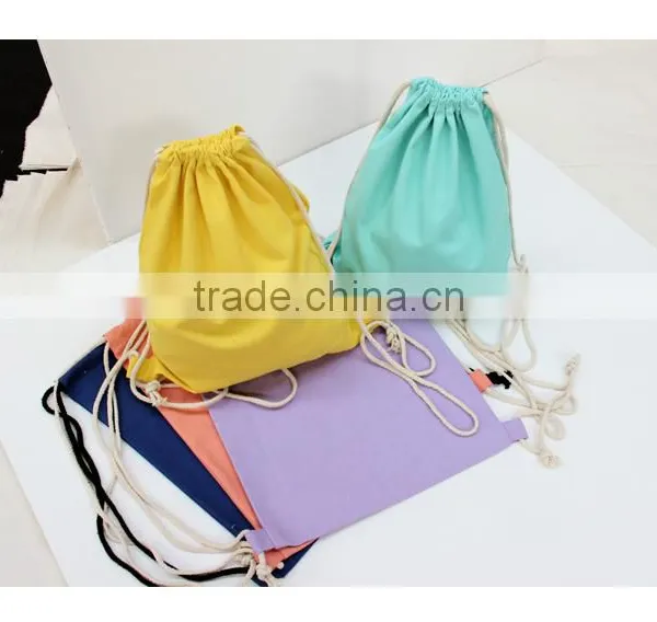 Colorful Canvas Drawstring Travel Bag School Bag photo-2