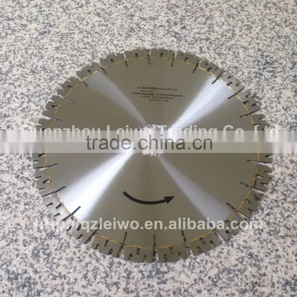 Diamond Saw Blade for Granite 14 Inch (350 Mm) With M Shape Segment High Frequency Cutting Disc for Granite Segment Height 20 mm