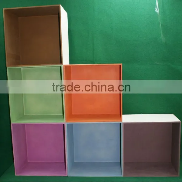 Hot Selling Cheap Wholesale Unfinished Wooden Cube Wall Shelf
